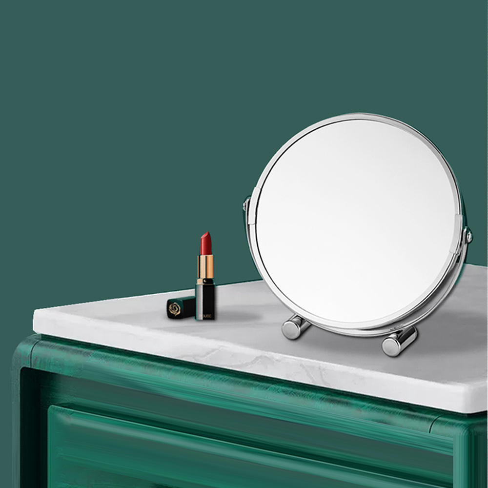 7in Double-face Makeup Mirror Home Bathroom Desktop