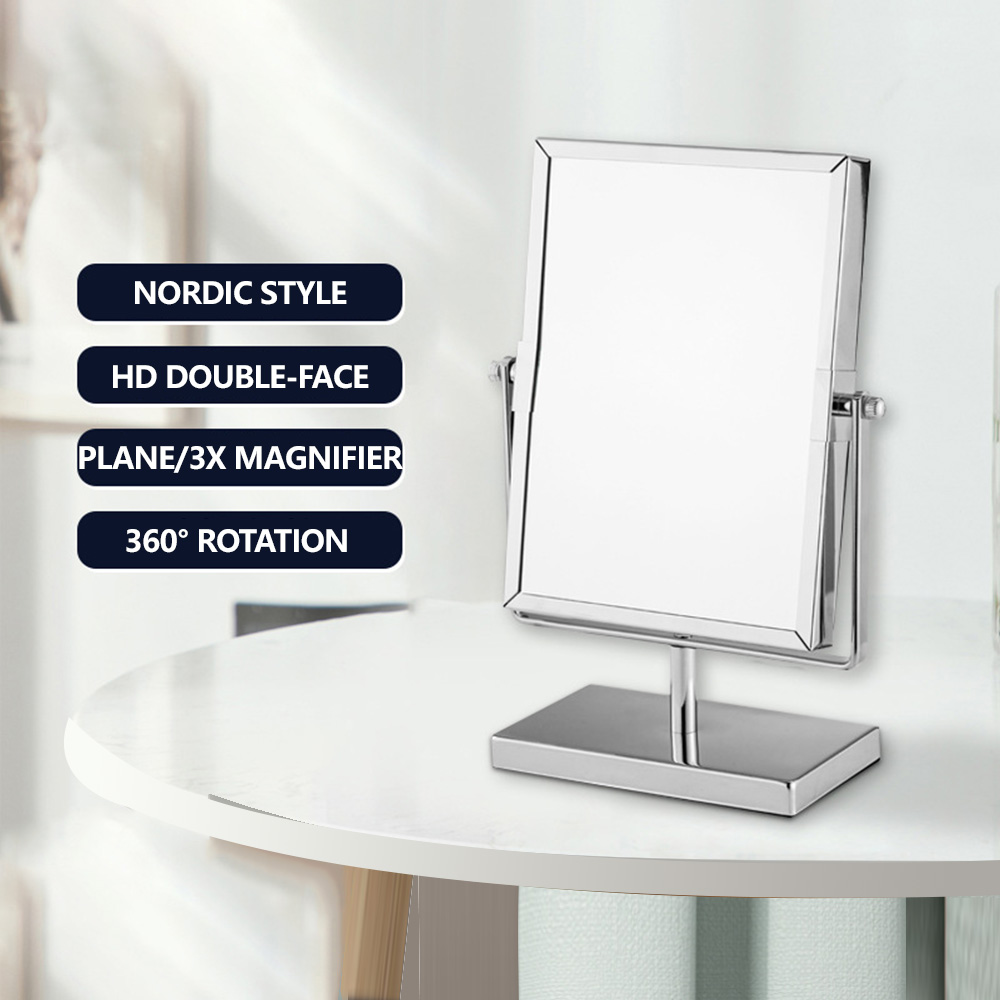 Nordic Style Standing Makeup Mirror HD Double-sided