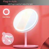LED Makeup Mirror With Light Lamp Adjustable Dimming USB